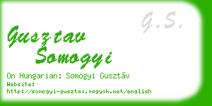 gusztav somogyi business card